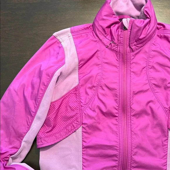 LULULEMON Vintage Purple Pink Zip Up Fleece Jacket 6/S - Picture 2 of 6